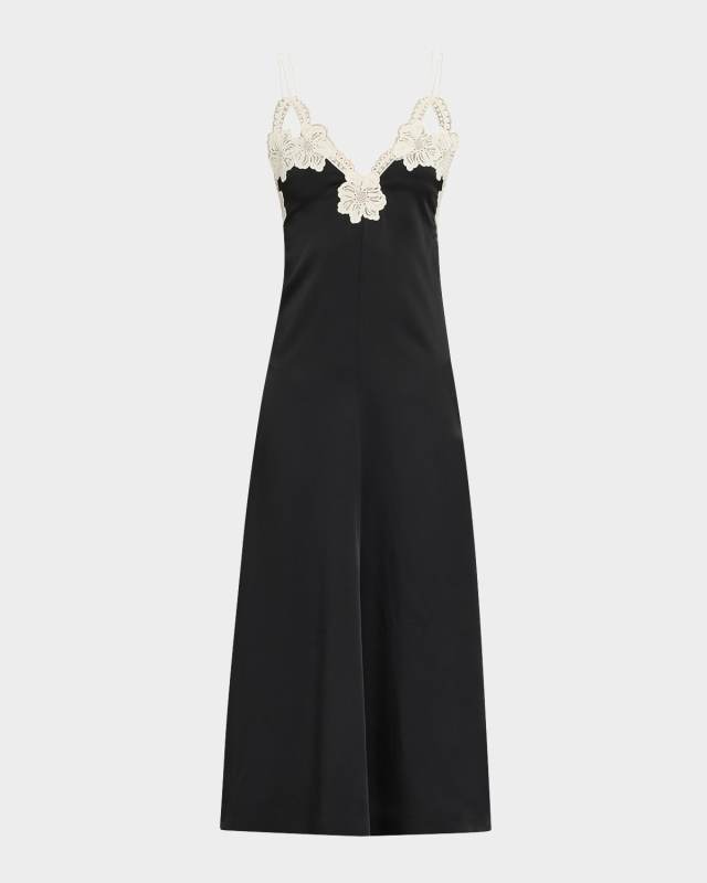 Floral Embroidered Midi Dress